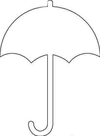 雨伞简笔画:透明伞