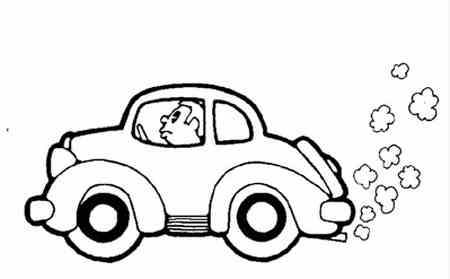 小汽車簡筆畫 小汽車和拖拉機高清圖片