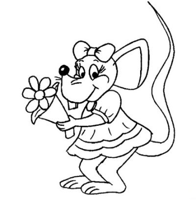 小老鼠简笔画:小老鼠