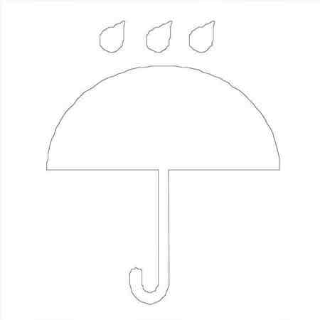 雨伞简笔画:我是一把雨伞
