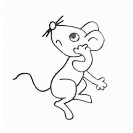 小老鼠简笔画:小老鼠简笔画图片