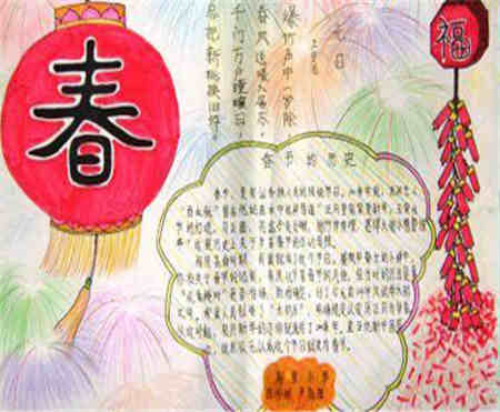 春节手抄报:走进春节