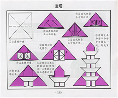 折纸大全:宝塔折纸