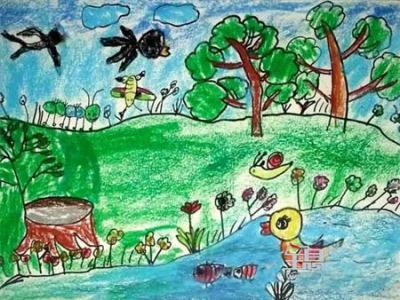儿童画春天:立春