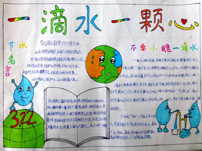 节约用水手抄报:关于节水【图】_节约用水手抄报_早教_太平洋亲子网