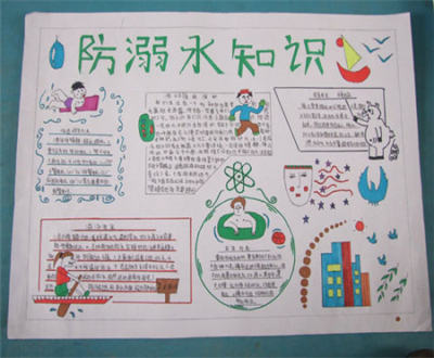 防溺水手抄报:预防溺水,珍爱生命
