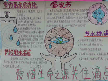 节约用水手抄报:洗衣机怎样节约用水