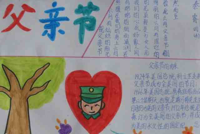 父亲节手抄报:我眼中的父亲