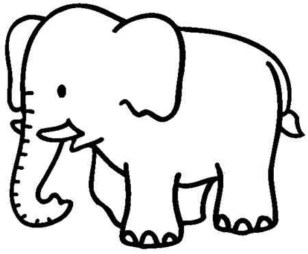 大象简笔画:小象的名片