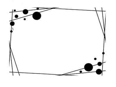 手抄报花边:黑白边框