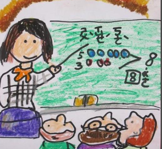 教师节儿童画:为梦想拼搏